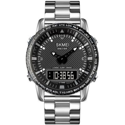 Zegarek Męski Skmei 1898SIBK + BOX Zegarek Męski Skmei 1898SIBK + BOX