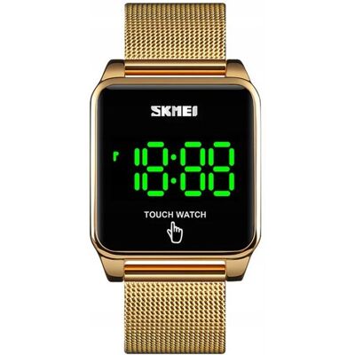 Zegarek męski / SKMEI / bransoleta / elektroniczny / LED / czarny / złoty Zegarek męski / SKMEI / bransoleta / elektroniczny / LED / czarny / złoty