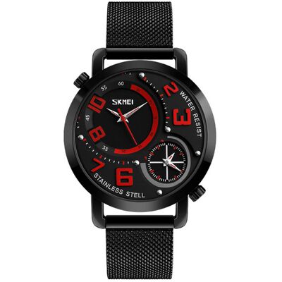 Zegarek męski SKMEI czarny analog bransoleta mesh Zegarek męski SKMEI czarny analog bransoleta mesh