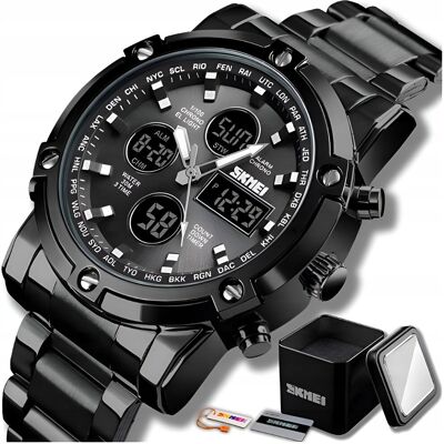 SKMEI Zegarek Męski Sportowy Cyfrowy Modny Stoper Datownik Alarm Led + Pudełko SKMEI Zegarek Męski Sportowy Cyfrowy Modny Stoper Datownik Alarm Led + Pudełko