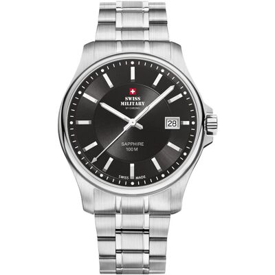 SWISS MILITARY CHRONO Zegarek Męski Swiss Military by Chrono SM30200.01 srebrny SWISS MILITARY CHRONO Zegarek Męski Swiss Military by Chrono SM30200.01 srebrny