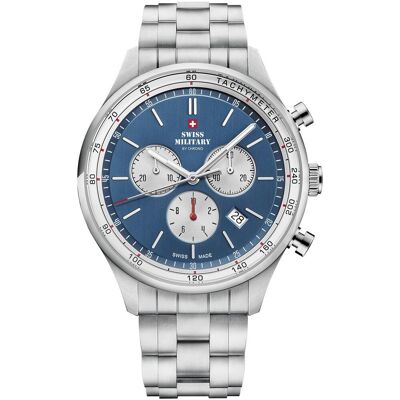 Inny producent Zegarek Męski Swiss Military by Chrono SM34081.03 srebrny Inny producent Zegarek Męski Swiss Military by Chrono SM34081.03 srebrny