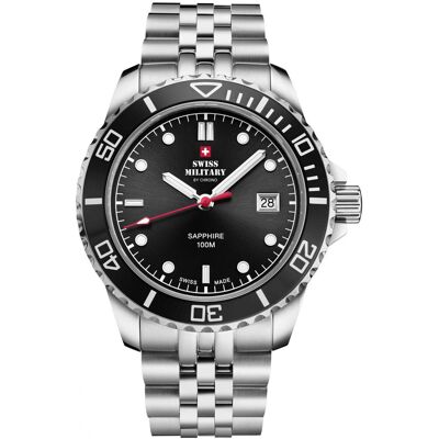 Inny producent Zegarek Męski Swiss Military by Chrono SM34109.01 srebrny Inny producent Zegarek Męski Swiss Military by Chrono SM34109.01 srebrny