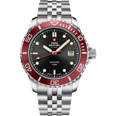 Inny producent Zegarek Męski Swiss Military by Chrono SM34109.04 srebrny Inny producent Zegarek Męski Swiss Military by Chrono SM34109.04 srebrny