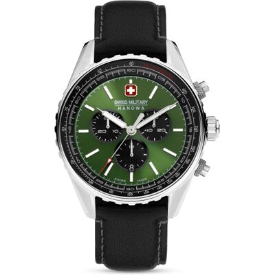 Swiss Military Hanowa Zegarek męski SWISS MILITARY SMWGC0000305 zielony sportowy Swiss Military Hanowa Zegarek męski SWISS MILITARY SMWGC0000305 zielony sportowy