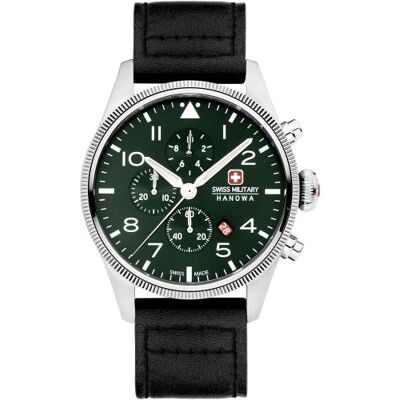 Swiss Military Hanowa Zegarek męski SWISS MILITARY SMWGC0000405 zielony klasyczny Swiss Military Hanowa Zegarek męski SWISS MILITARY SMWGC0000405 zielony klasyczny