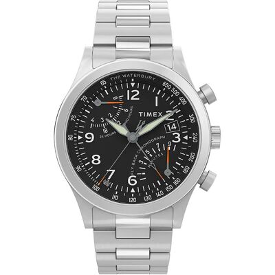 Zegarek Męski Timex TW2W47800 srebrny Zegarek Męski Timex TW2W47800 srebrny