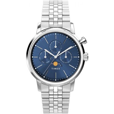 Zegarek Męski Timex TW2W51300 srebrny Zegarek Męski Timex TW2W51300 srebrny