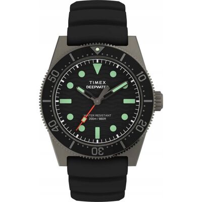 Zegarek Męski Timex TW2W74700 Czarny pasek Timex Zegarek Męski Timex TW2W74700 Czarny pasek Timex
