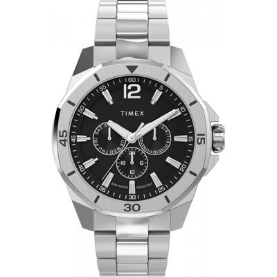 Zegarek Męski Timex TW2W79900 srebrny Zegarek Męski Timex TW2W79900 srebrny