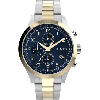 Zegarek Męski Timex TW2Y01500 srebrny Zegarek Męski Timex TW2Y01500 srebrny