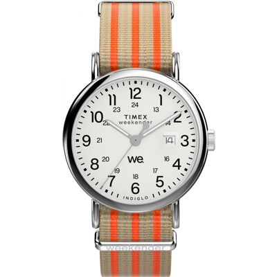 Zegarek Męski Timex TW2Y08900 pomarańczowy Zegarek Męski Timex TW2Y08900 pomarańczowy