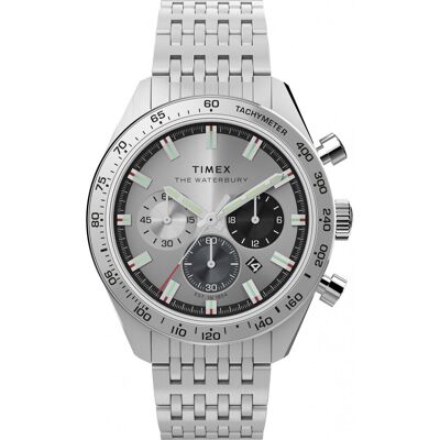Zegarek Męski Timex TW2Y18700 srebrny Zegarek Męski Timex TW2Y18700 srebrny
