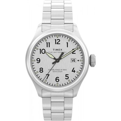 Zegarek Męski Timex TW2Y18800 srebrny Zegarek Męski Timex TW2Y18800 srebrny