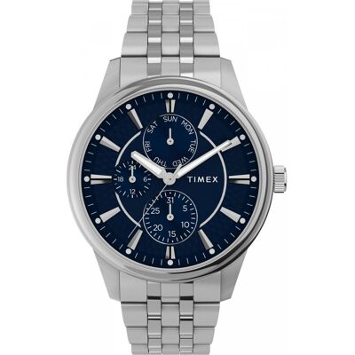 Zegarek Męski Timex TW2Y21500 srebrny Zegarek Męski Timex TW2Y21500 srebrny