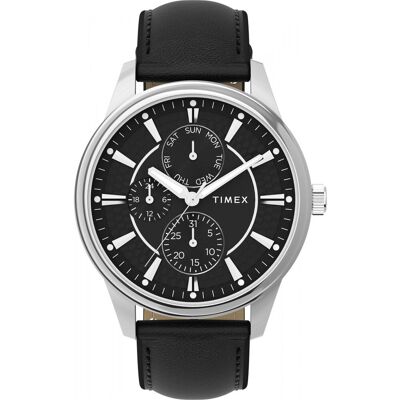 Zegarek Męski Timex TW2Y21600 srebrny Zegarek Męski Timex TW2Y21600 srebrny