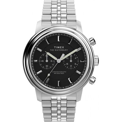Zegarek Męski Timex TW2Y23400 srebrny Zegarek Męski Timex TW2Y23400 srebrny