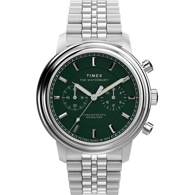 Zegarek Męski Timex TW2Y23600 srebrny Zegarek Męski Timex TW2Y23600 srebrny