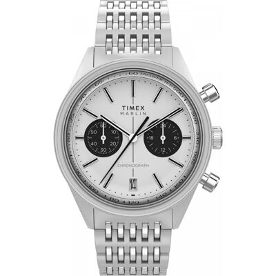 Zegarek Męski Timex TW2Y24600 srebrny Zegarek Męski Timex TW2Y24600 srebrny