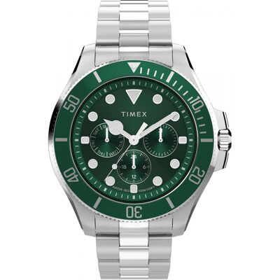 Zegarek Męski Timex TW2Y33200 srebrny Zegarek Męski Timex TW2Y33200 srebrny