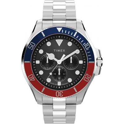 Zegarek Męski Timex TW2Y33300 srebrny Zegarek Męski Timex TW2Y33300 srebrny