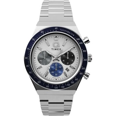 Zegarek Męski Timex TW2Y36200 srebrny Zegarek Męski Timex TW2Y36200 srebrny