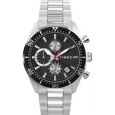Zegarek Męski Timex TW2Y56900 srebrny Zegarek Męski Timex TW2Y56900 srebrny