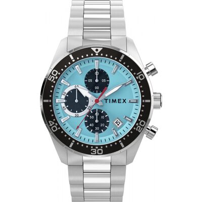 Zegarek Męski Timex TW2Y62200 srebrny Zegarek Męski Timex TW2Y62200 srebrny