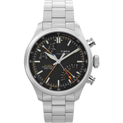 Zegarek Męski Timex TW2Y70200 srebrny Zegarek Męski Timex TW2Y70200 srebrny