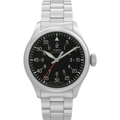 Zegarek Męski Timex TW2Y70300 srebrny Zegarek Męski Timex TW2Y70300 srebrny