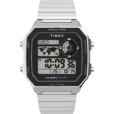 Zegarek Męski Timex TW5M68900 srebrny Zegarek Męski Timex TW5M68900 srebrny