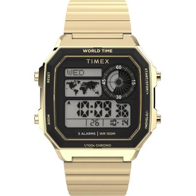 Zegarek Męski Timex TW5M69000 złoty Zegarek Męski Timex TW5M69000 złoty