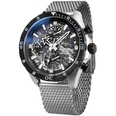 Zegarek Męski Vostok Europe 6S10-320E693B srebrny Zegarek Męski Vostok Europe 6S10-320E693B srebrny