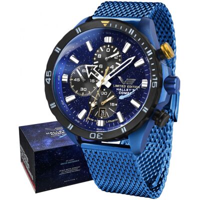 Zegarek Męski Vostok Europe 6S10-320E694B niebieski Zegarek Męski Vostok Europe 6S10-320E694B niebieski
