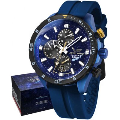 Zegarek Męski Vostok Europe 6S10-320E694S niebieski Zegarek Męski Vostok Europe 6S10-320E694S niebieski
