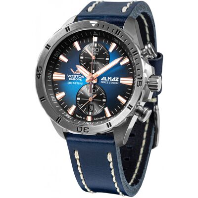 Zegarek Męski Vostok Europe 6S11-320A675 niebieski Zegarek Męski Vostok Europe 6S11-320A675 niebieski