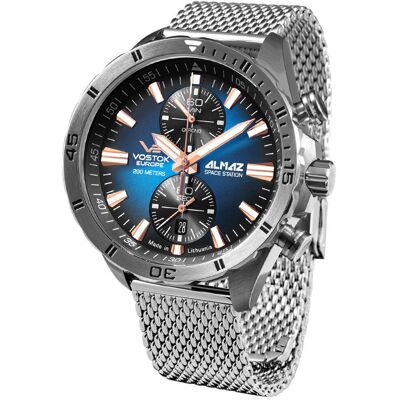 Zegarek Męski Vostok Europe 6S11-320A675B srebrny Zegarek Męski Vostok Europe 6S11-320A675B srebrny