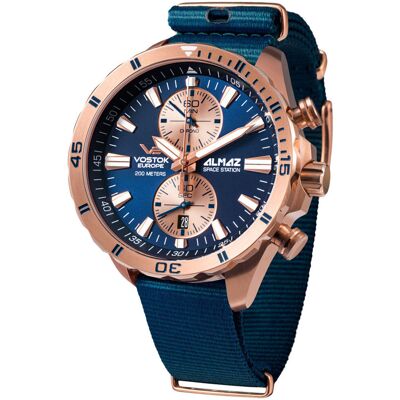 Zegarek Męski Vostok Europe 6S11-320B660N niebieski Zegarek Męski Vostok Europe 6S11-320B660N niebieski