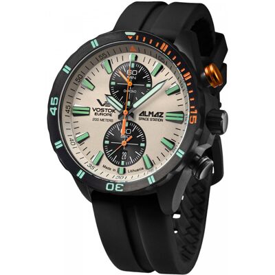 Zegarek Męski Vostok Europe 6S11-320C677S czarny Zegarek Męski Vostok Europe 6S11-320C677S czarny