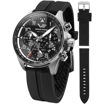 Zegarek Męski Vostok Europe 6S20-325A741SB czarny Zegarek Męski Vostok Europe 6S20-325A741SB czarny
