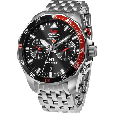 Zegarek Męski Vostok Europe 6S21-225A707B srebrny Zegarek Męski Vostok Europe 6S21-225A707B srebrny