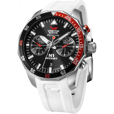 Zegarek Męski Vostok Europe 6S21-225A707SW biały Zegarek Męski Vostok Europe 6S21-225A707SW biały