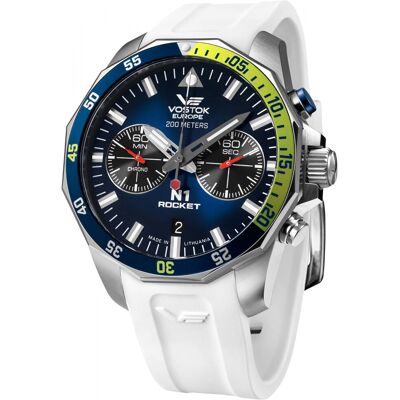 Zegarek Męski Vostok Europe 6S21-225A708SW biały Zegarek Męski Vostok Europe 6S21-225A708SW biały