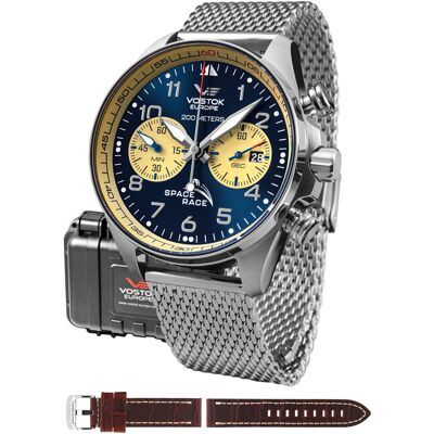 Zegarek Męski Vostok Europe 6S21-325A667-SET srebrny Zegarek Męski Vostok Europe 6S21-325A667-SET srebrny