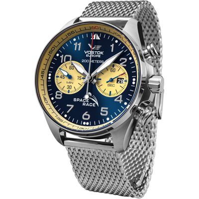 Zegarek Męski Vostok Europe 6S21-325A667B srebrny Zegarek Męski Vostok Europe 6S21-325A667B srebrny