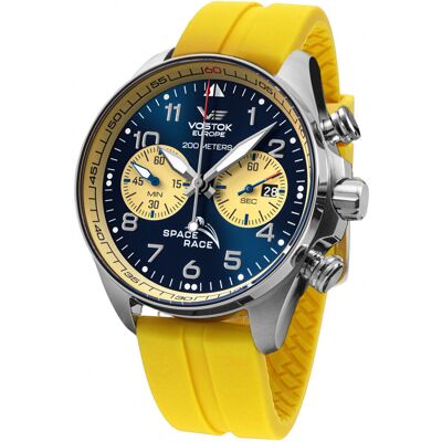Zegarek Męski Vostok Europe 6S21-325A667SY żółty Zegarek Męski Vostok Europe 6S21-325A667SY żółty
