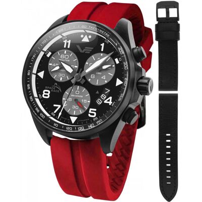Zegarek Męski Vostok Europe 6S30-325C744SR czerwony Zegarek Męski Vostok Europe 6S30-325C744SR czerwony