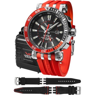 Zegarek Męski Vostok Europe NH34-575A717SR czerwony Zegarek Męski Vostok Europe NH34-575A717SR czerwony