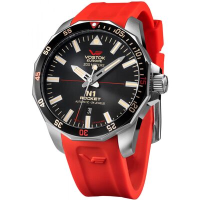 Zegarek Męski Vostok Europe NH35A-225A709SR czerwony Zegarek Męski Vostok Europe NH35A-225A709SR czerwony