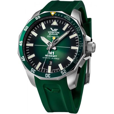 Zegarek Męski Vostok Europe NH35A-225A710S zielony Zegarek Męski Vostok Europe NH35A-225A710S zielony